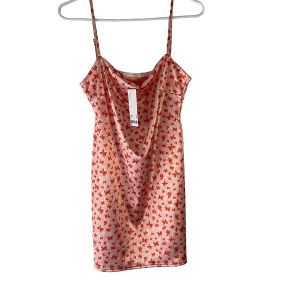 Urban Outfitters NWT Women's Size Medium Butterfly Slip Mini Dress - Picture 2 of 10